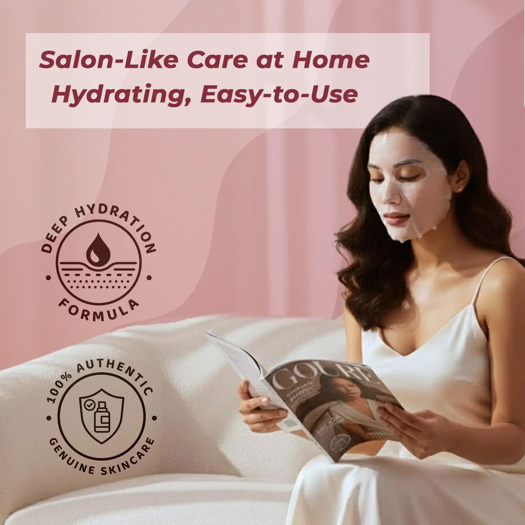 WineGlo Pink Bio Collagen Day & Night Face Mask For Anti-Aging & Hydrated Skin